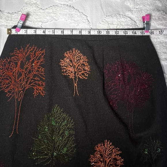 NWT Grace Elements Skirt with Tree Embellishments Sz 12 - Picture 5 of 5
